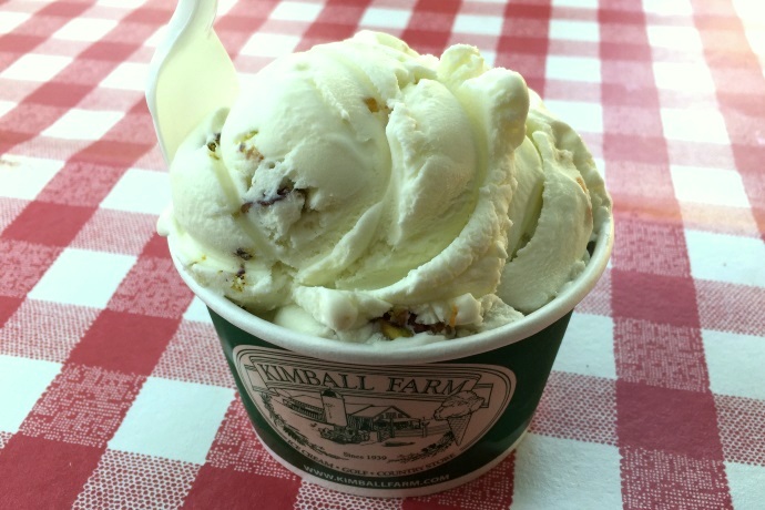 photo of pistachio nut ice cream from Kimball Farm Ice Cream, Carlisle, MA