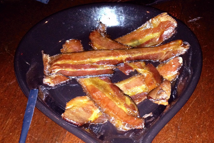 photo of bacon from McCabe's on Mass, Cambridge, MA