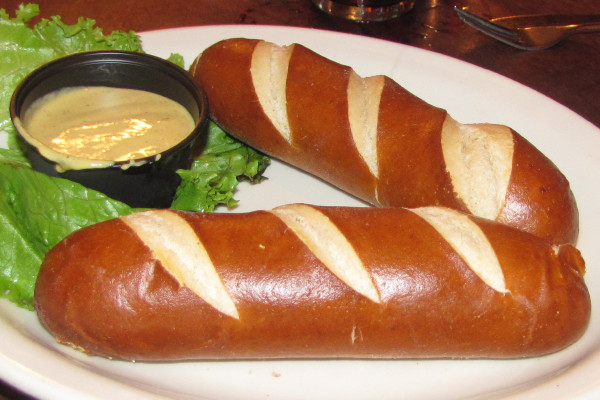 photo of Bavarian pretzel spears from Offshore Ale Company, Oak Bluffs, MA