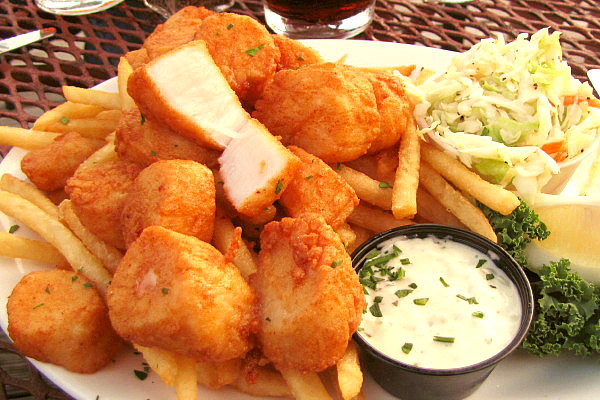 photo of fried scallops from Pearl, Wellfleet, MA