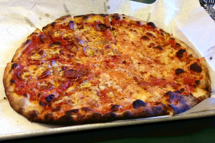 photo of pizza from Pepe's, New Haven, CT