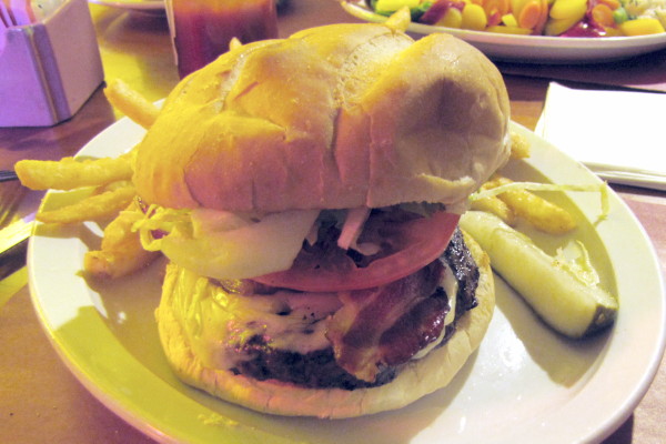 photo of cheeseburger from The Squires, Hanover, MA