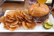 photo of cheeseburger from The Ledge, Dorchester, MA