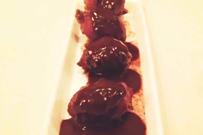 photo of chocolate beignets from 88 Wharf, Milton, MA