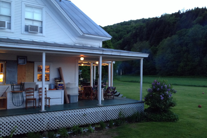 photo of a view from American Flatbread, Waitsfield, VT