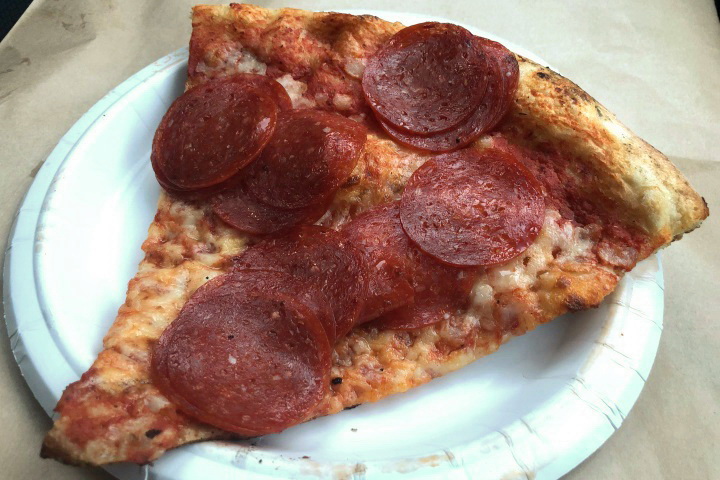 photo of pepperoni pizza from Armando's, Cambridge, MA