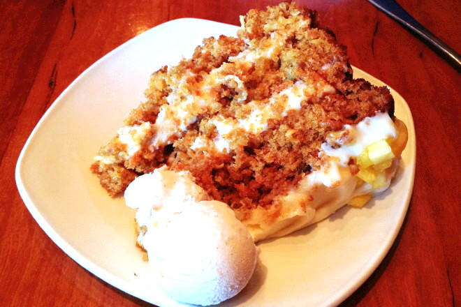 photo of carrot cake from the Ashmont Grill, Dorchester, MA