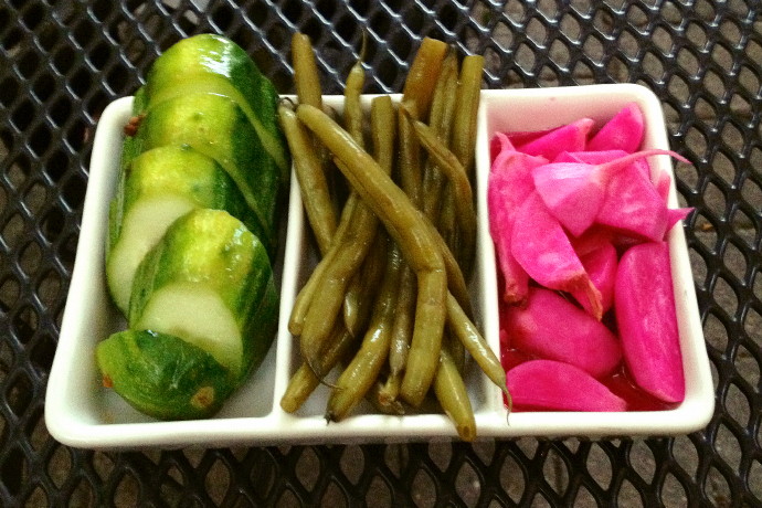 photo of pickled veggies from the Ashmont Grill, Dorchester, MA