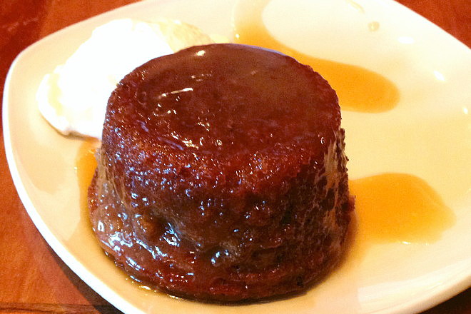 photo of sticky toffee pudding from the Ashmont Grill, Dorchester, MA
