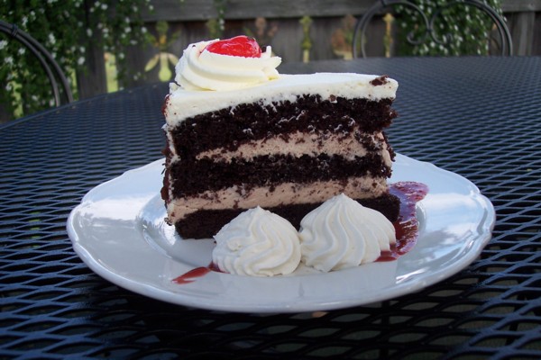 photo of the black forest cake at the Austrian Tea Room, Stowe, VT