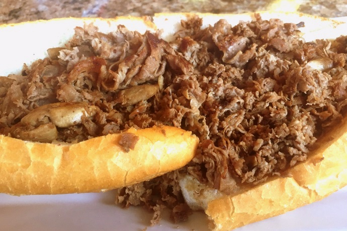 photo of a steak and cheese sub from Avellino's, Medford, MA