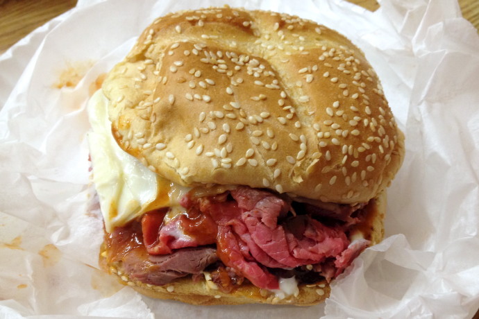 photo of roast beef sandwich (super beef) from Bedford House Of Roast Beef, Bedford, MA