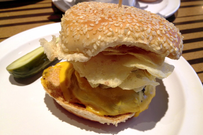 photo of a Crunchburger from Bobby's Burger Palace, Burlington, MA