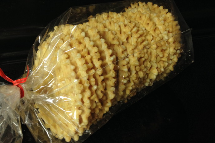 photo of pizzelles from Bova's Bakery, Boston, MA