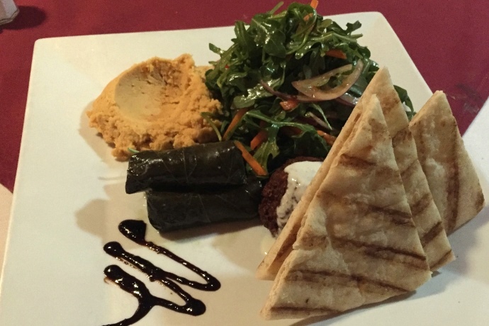 photo of a Mediterranean Platter from Brothers Restaurant, Brookline, MA