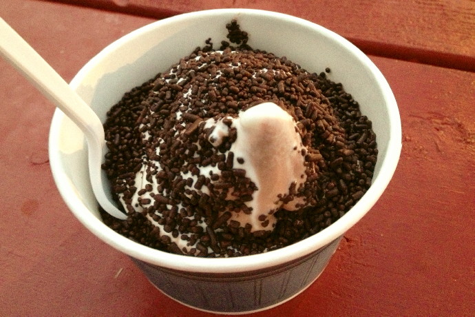 photo of soft serve ice cream from Bubbling Brook, Westwood, MA