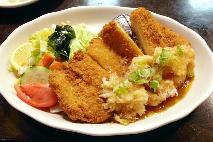 photo of wafu cutlet set from Cafe Mami, Cambridge, MA