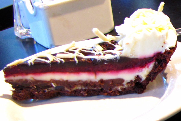 photo of raspberry chocolate cake from Caffe Bella Vita, Boston (Beacon Hill), MA