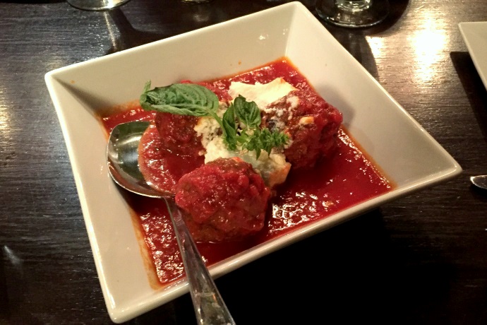 photo of meatballs from Caffe Italia, Marblehead, MA