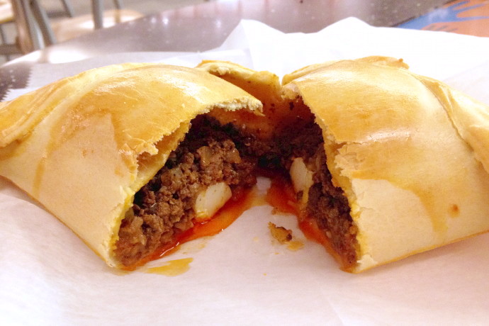 photo of a beef empanada from Chacarero, Boston, MA