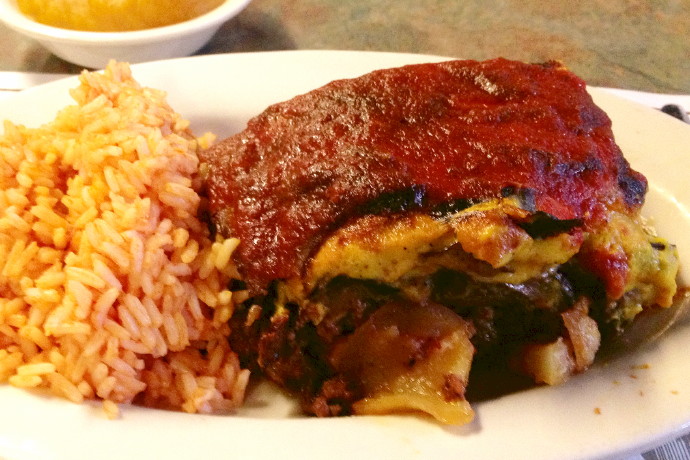 photo of moussaka from Christo's Restaurant, Brockton, MA
