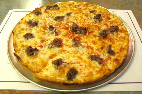 photo of hamburger pizza from Christo's Restaurant [CLOSED], Brockton, MA