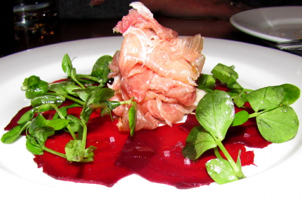 photo of prosciutto with roasted beet carpaccio from the Citizen Public House, Boston, MA