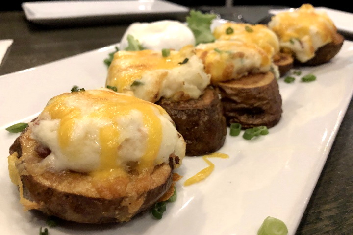 photo of twice-baked potato skins from City Streets, Waltham, MA