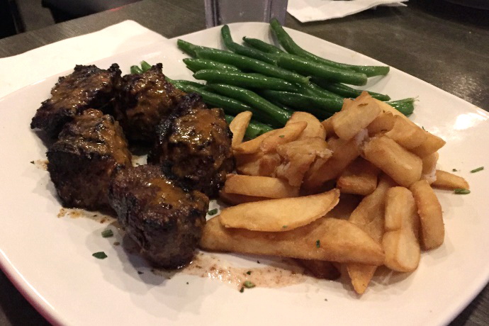 photo of steak tips from City Streets, Waltham, MA