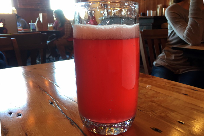 photo of cranberry kombucha from Coffee and Cotton in Lowell, MA