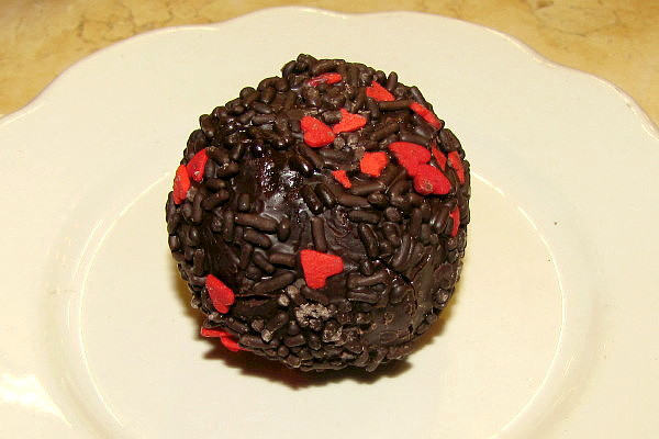 photo of rum ball from Danish Pastry House, Medford, MA