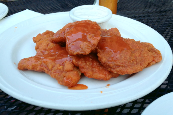 photo of buffalo chicken tenders from Darcy's Village Pub, Quincy, MA (from hiddenboston.com)