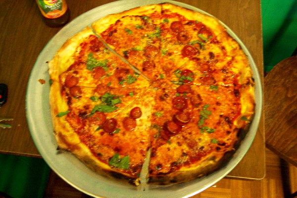 photo of pizza from DiFara, Brooklyn, NY
