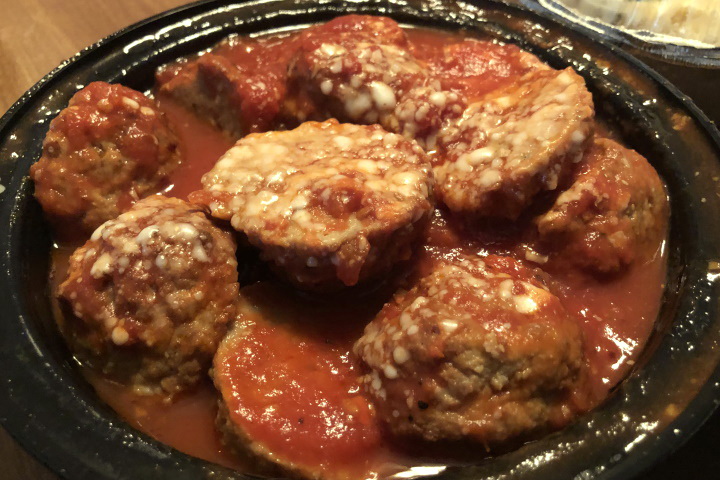 photo of meatballs from Dino's, Boston, MA