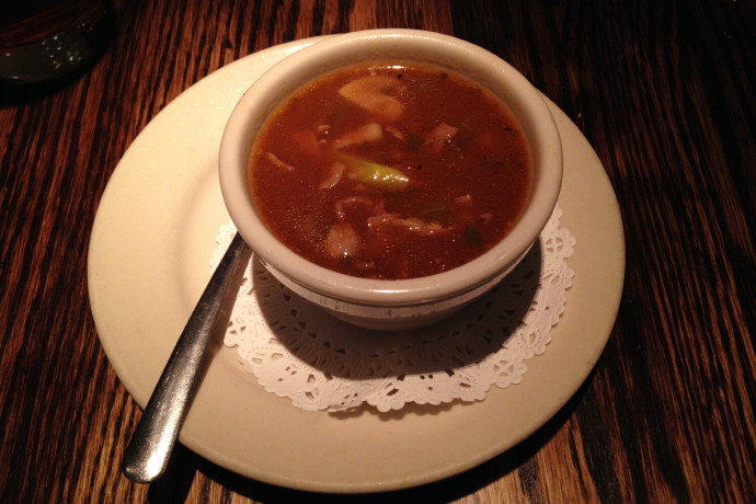 photo of prime rib and mushroom soup from the Dogwood Cafe, Jamaica Plain, MA