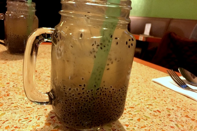 photo of a basil drink from Dok Bua, Brookline, MA