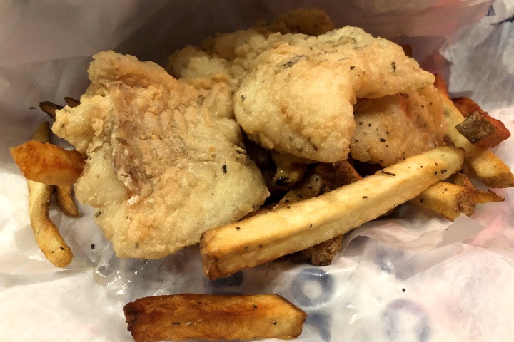 photo of fish and chips from The Druid, Cambridge, MA
