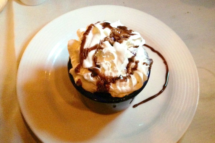 photo of donut bread pudding from The Fieldston, Marshfield, MA