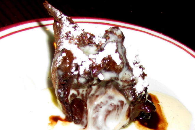 photo of chocolate beignet from Gaslight, Boston, MA