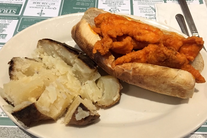 photo of buffalo chicken sandwich from Grumpy White's, Quincy, MA