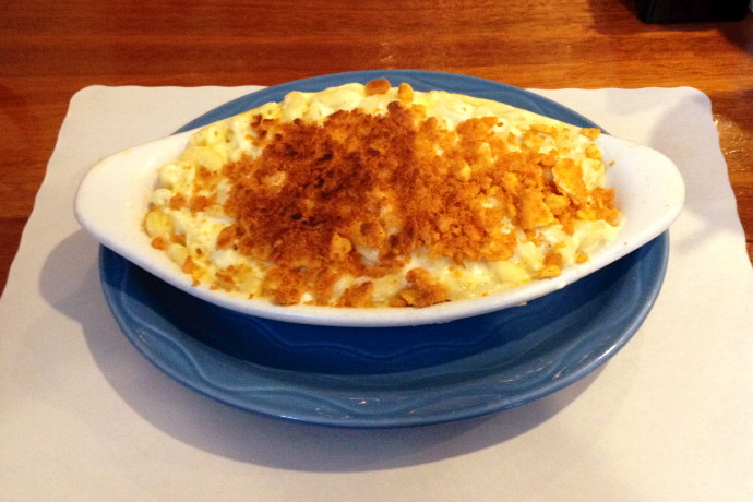 photo of macaroni and cheese from Grumpy's Restaurant, Dennis, MA