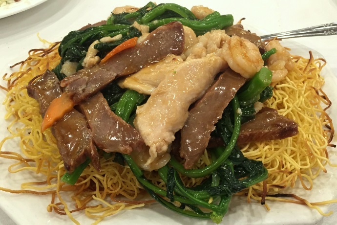 photo of house pan-fried noodle special from Hei La Moon, Boston, MA