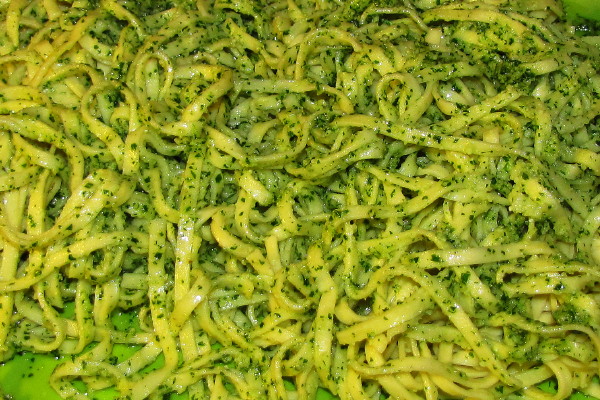 photo of homemade parsley pesto