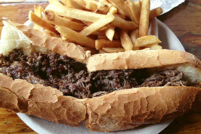 photo of steak and cheese from Johnson's Drive-In, Groton, MA