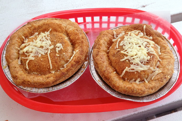 photo of beef and cheese pies from KO Pies at the Shipyard, East Boston, MA