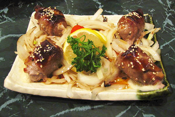 photo of beef negima from Kyotoya, Stoneham, MA