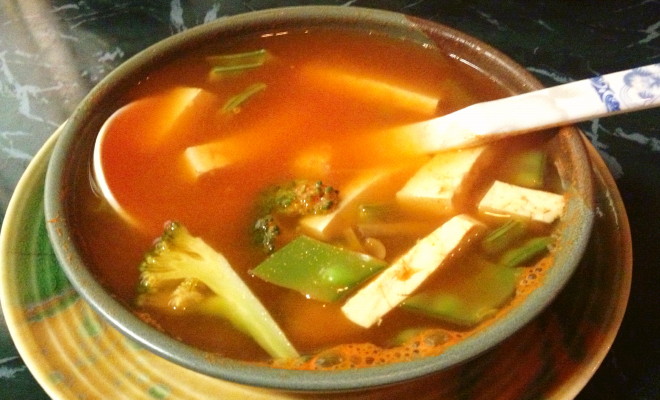 photo of tom yum soup from Kyotoya, Stoneham, MA