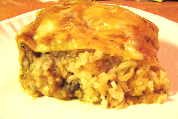 photo of chicken chimichanga from La Posada, Arlington, MA