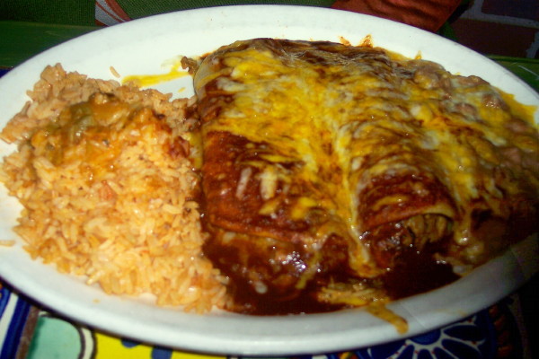 photo of enchiladas from La Siesta, Winthrop, MA