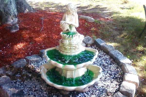 photo of fountain at Leggos in Holbrook, MA
